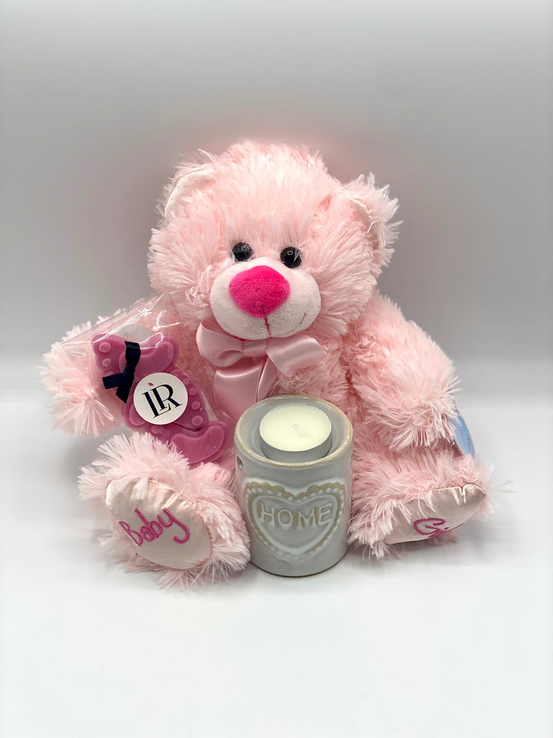 Baby Girl Wax Melt Teddy Gift Set ~ Small