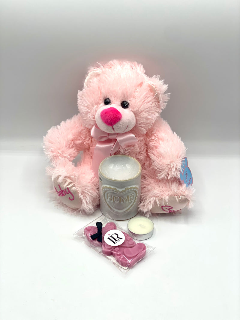 Baby Girl Wax Melt Teddy Gift Set ~ Small