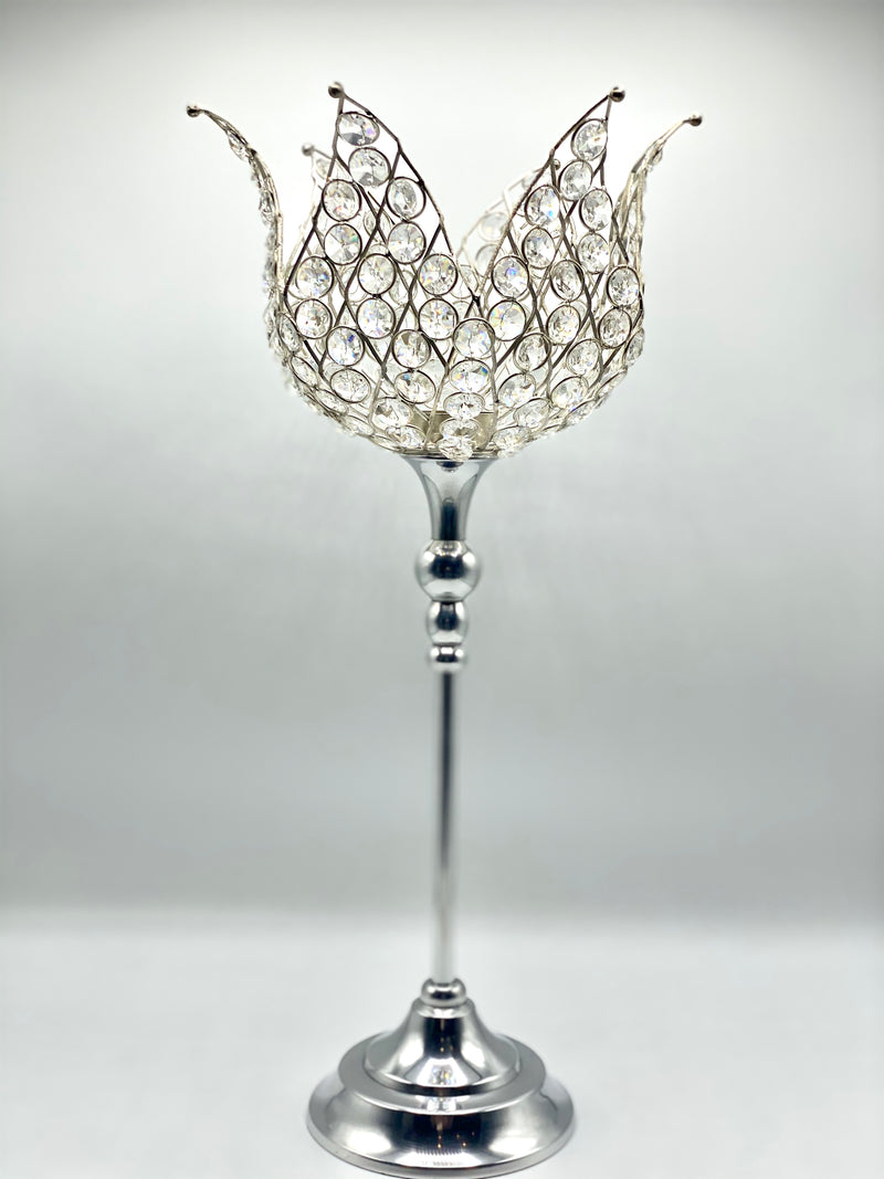 Tulip Crystal Candle Holder