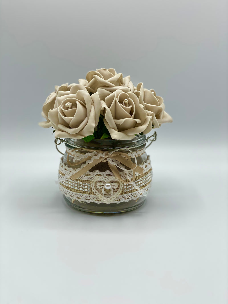 Beige Rose Flower Arrangement