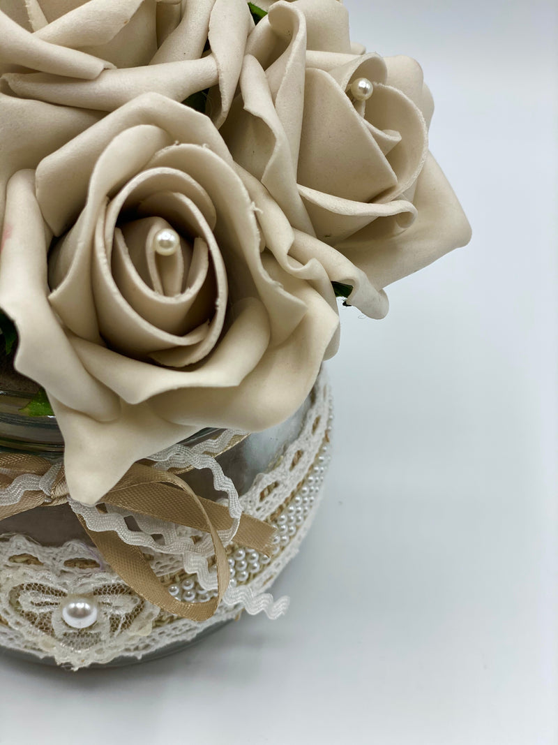 Beige Rose Flower Arrangement