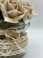 Beige Rose Flower Arrangement