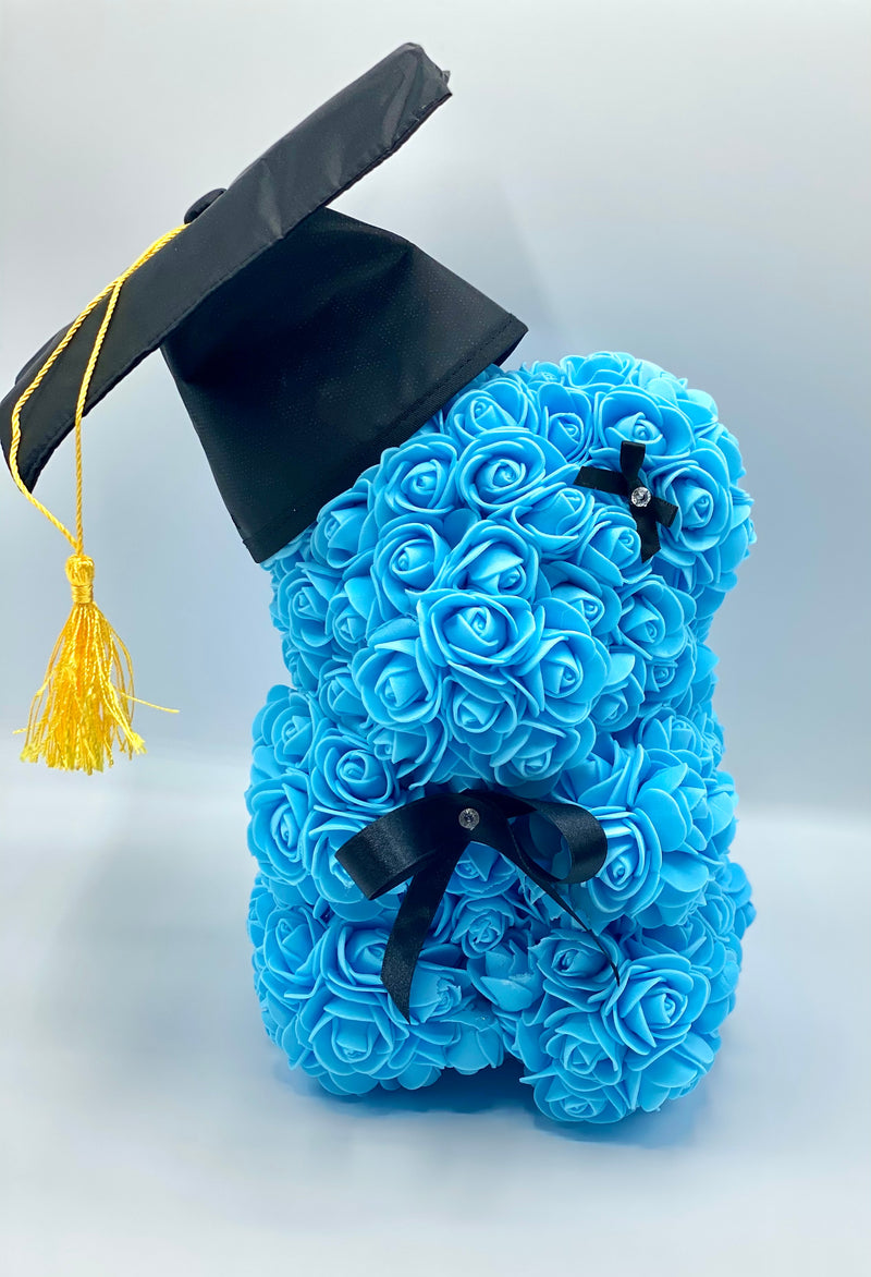 Graduation Rose Bear in Various Colours