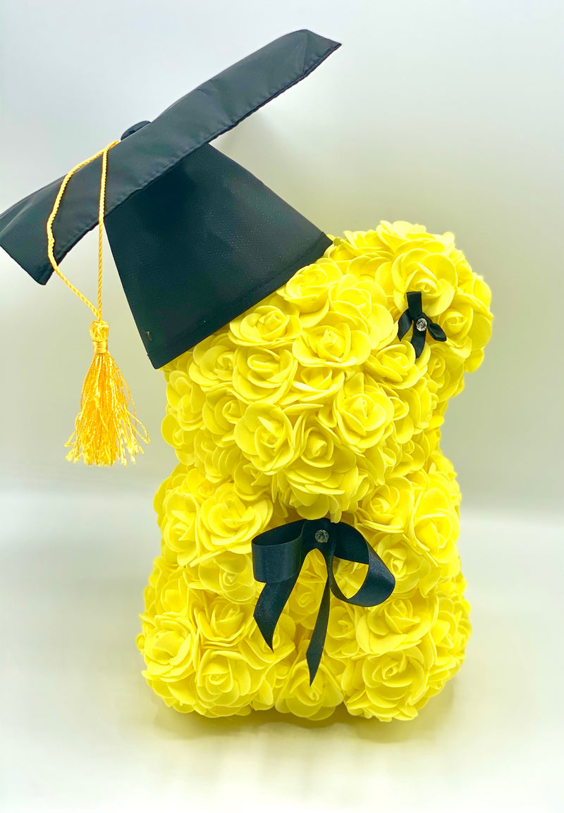 Graduation Rose Bear in Various Colours