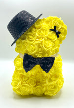 Top Hat Rose Bear in Various Colours