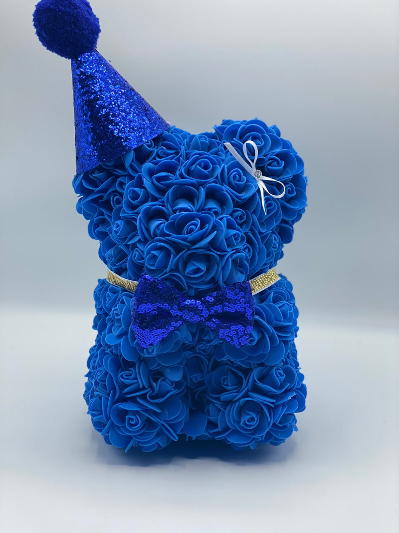 Blue Party Rose Bear in Various Colours