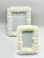 Photo Frame in White Roses