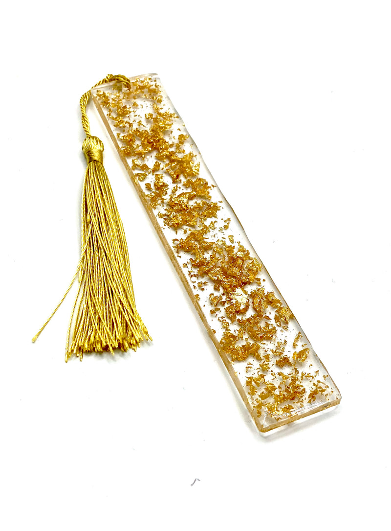Resin Bookmark with Gold Flakes