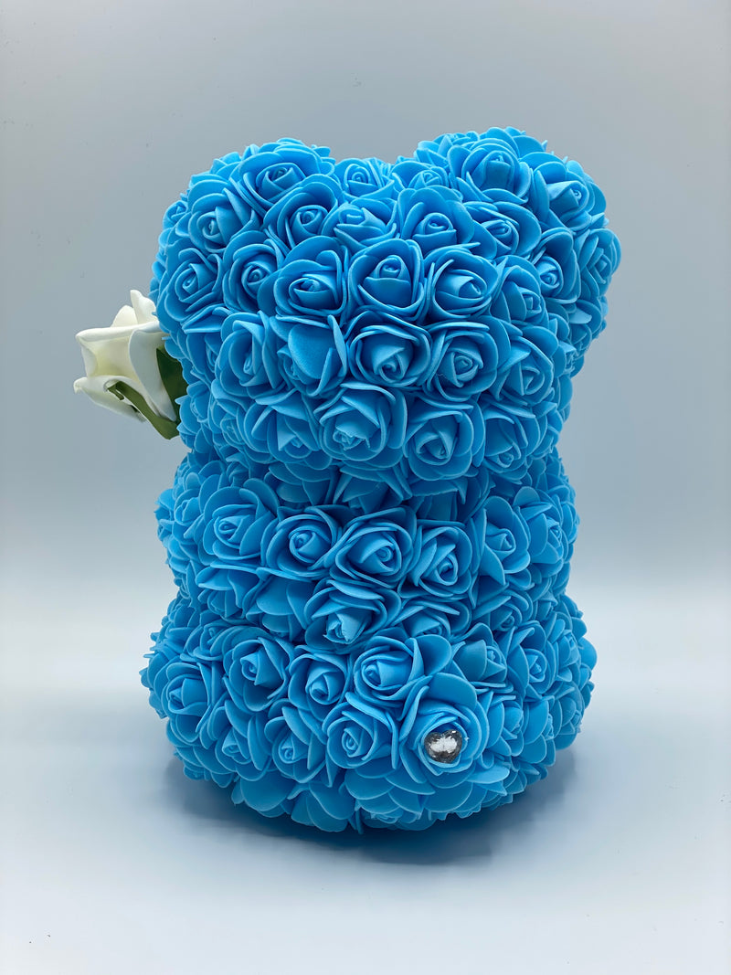 Rose Bear in Blue