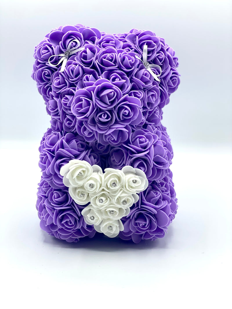 Rose Bear in Purple