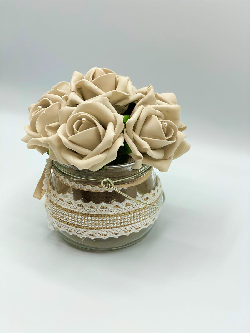 Beige Rose Flower Arrangement