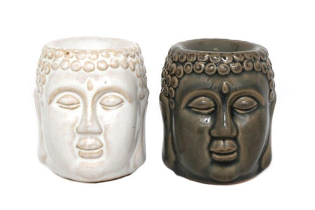 Small Ceramic Buddha Head Oil burner