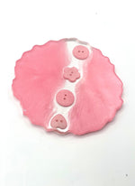 Pink Button Resin Coasters