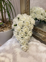 Wedding Pearl Collection ~ Rose Bridal Teardrop Bouquet